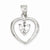 Sterling Silver CZ Heart Pendant, Stylish Pendants for Necklace