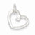 Sterling Silver Heart with CZ pendant, Appealing Pendants for Necklace