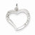 Sterling Silver CZ & Heart pendant, Charm