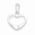 Sterling Silver CZ Heart Pendant, Dazzling Pendants for Necklace