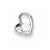 Sterling Silver Rhodium Plated CZ Heart Pendant, Beautiful Pendants for Necklace
