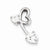 Sterling Silver Rhodium Plated CZ Heart Pendant, Exquisite Pendants for Necklace
