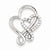 Sterling Silver CZ Heart Pendant, Lovely Pendants for Necklace