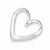 Sterling Silver Heart pendant, Stylish Pendants for Necklace