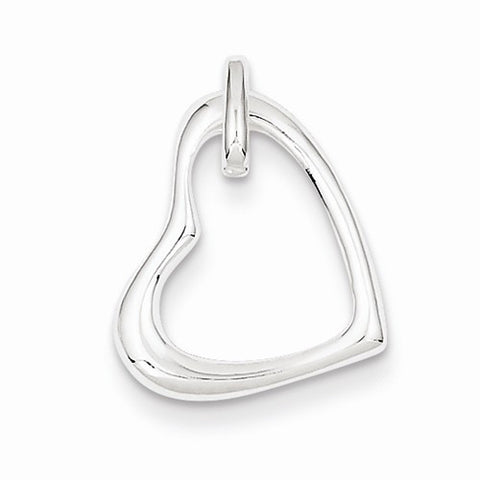 Sterling Silver Heart Pendant, Classy Pendants for Necklace