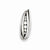 Sterling Silver Rhodium Plated CZ Slide Pendant, Fine Pendants for Necklace