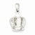 Sterling Silver CZ 3-D Crown Pendant, Pendants for Necklace