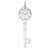 Sterling Silver CZ Key Pendant, Appealing Pendants for Necklace