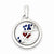 Sterling Silver Heart w/ Arrow and Floating Glass Beads Pendant, Pendants for Necklace