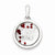 Sterling Silver I Love You and Floating Glass Beads Pendant, Pendants for Necklace