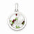 Sterling Silver Mom w/ a Rose and Floating Glass Beads Pendant, Pendants for Necklace