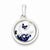 Sterling Silver Dove and Floating Glass Beads Pendant, Pendants for Necklace