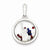 Sterling Silver Statue of Liberty and Floating Glass Beads Pendant, Pendants for Necklace