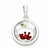 Sterling Silver Apple and Floating Glass Beads Pendant, Pendants for Necklace