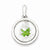 Sterling Silver Clover and Floating Glass Beads Pendant, Pendants for Necklace