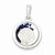 Sterling Silver Sea Shell and Floating Glass Beads Pendant, Pendants for Necklace