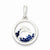 Sterling Silver Dolphin and Floating Glass Beads Pendant, Pendants for Necklace