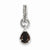 Sterling Garnet Pear Twisted Pendant, Pendants for Necklace