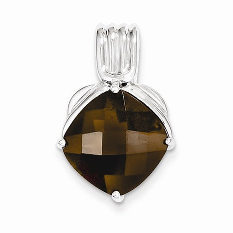 Sterling Silver Smokey Quartz Pendant, Pendants for Necklace