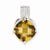 Sterling Silver Whiskey Quartz Pendant, Pretty Pendants for Necklace