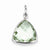 Sterling Silver Green Quartz Pendant, Gorgeous Pendants for Necklace