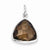 Sterling Silver Smokey Quartz Pendant, Classy Pendants for Necklace