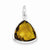 Sterling Silver Whiskey Quartz Pendant, Alluring Pendants for Necklace