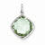 Sterling Silver Green Quartz Pendant, Appealing Pendants for Necklace
