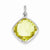 Sterling Silver Lemon Quartz Pendant, Charm
