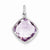 Sterling Silver Pink Quartz Pendant, Adorable Pendants for Necklace
