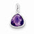 Sterling Silver Amethyst Pendant, Exquisite Pendants for Necklace