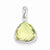 Sterling Silver Lemon Quartz Pendant, Pretty Pendants for Necklace