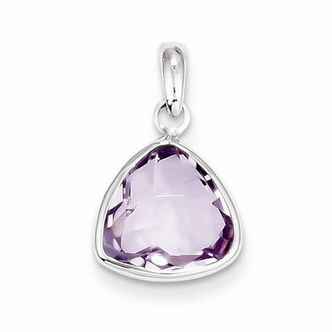 Sterling Silver Pink Quartz Pendant, Gorgeous Pendants for Necklace
