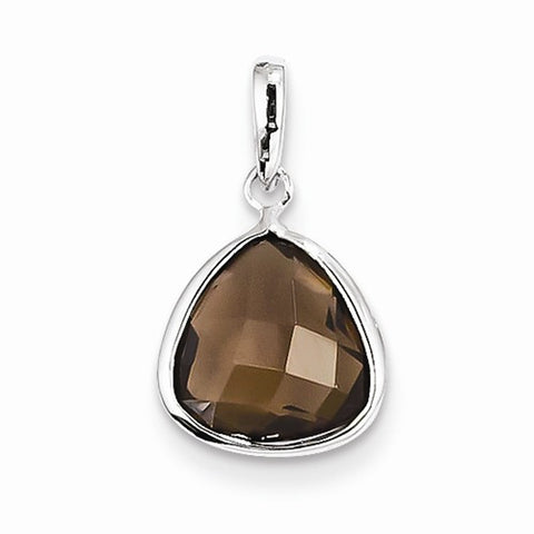 Sterling Silver Smokey Quartz Pendant, Lovely Pendants for Necklace