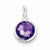 Sterling Silver Amethyst Pendant, Alluring Pendants for Necklace