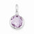 Sterling Silver Pink Quartz Pendant, Dazzling Pendants for Necklace