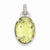Sterling Silver Lemon Quartz Pendant, Pretty Pendants for Necklace