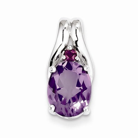 Sterling Silver Amethyst Pendant, Alluring Pendants for Necklace