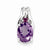 Sterling Silver Amethyst Pendant, Alluring Pendants for Necklace