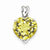 Sterling Silver Lemon Quartz Pendant, Beautiful Pendants for Necklace