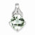Sterling Silver Green Quartz Pendant, Pendants for Necklace
