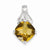 Sterling Silver Whiskey Quartz Pendant, Alluring Pendants for Necklace