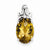 Sterling Silver Whiskey Quartz Pendant, Exquisite Pendants for Necklace
