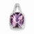 Sterling Silver Amethyst Pendant, Pendants for Necklace