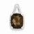 Sterling Silver Smokey Quartz Pendant, Stylish Pendants for Necklace