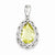 Sterling Silver Lemon Quartz Pendant, Adorable Pendants for Necklace