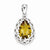 Sterling Silver Whiskey Quartz Pendant, Delightful Pendants for Necklace