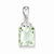 Sterling Silver Green Quartz Pendant, Classy Pendants for Necklace