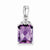 Sterling Silver Amethyst Pendant, Alluring Pendants for Necklace