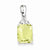 Sterling Silver Lemon Quartz Pendant, Charm
